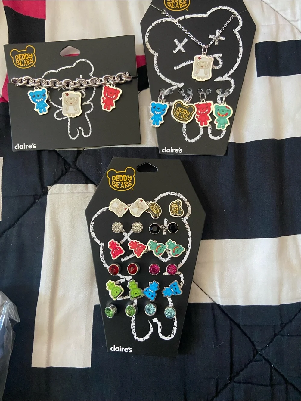 Claire's Deddy Bears Kids Multicolor Charm Jewelry Set